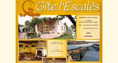 Desktop Screenshot of gite-escales.com