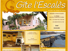 Tablet Screenshot of gite-escales.com